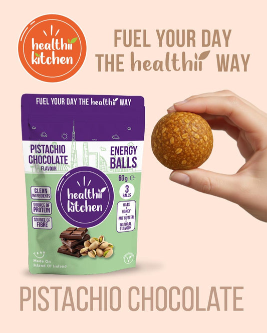 PISTACHIO CHOCOLATE DUBAI FLAVOURS PROTEIN ENERGY BALLS (WHOLESALE) (20x60g)