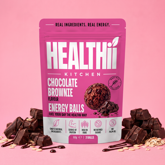 CHOCOLATE BROWNIE PROTEIN ENERGY BALLS