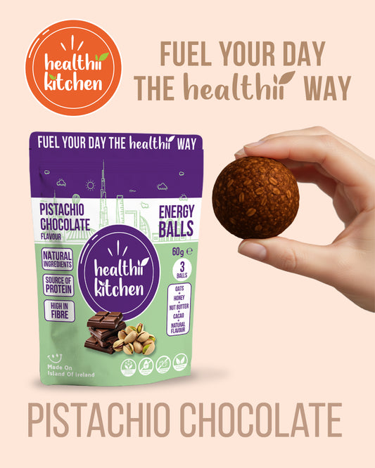 PISTACHIO CHOCOLATE DUBAI PROTEIN ENERGY BALLS